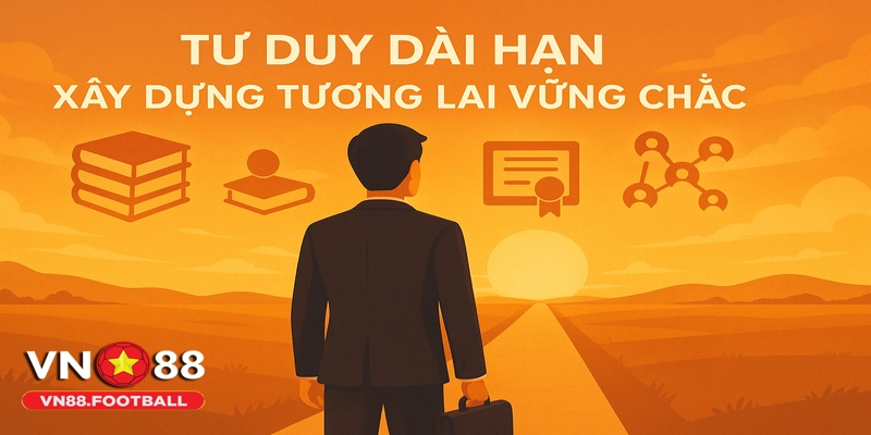 Tư duy dài hạn giúp xây dựng nền tảng vững chắc cho thành công bền vững.Hiển thị ở thanh bên